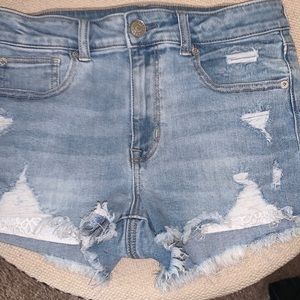 Distressed Denim Women Shorts